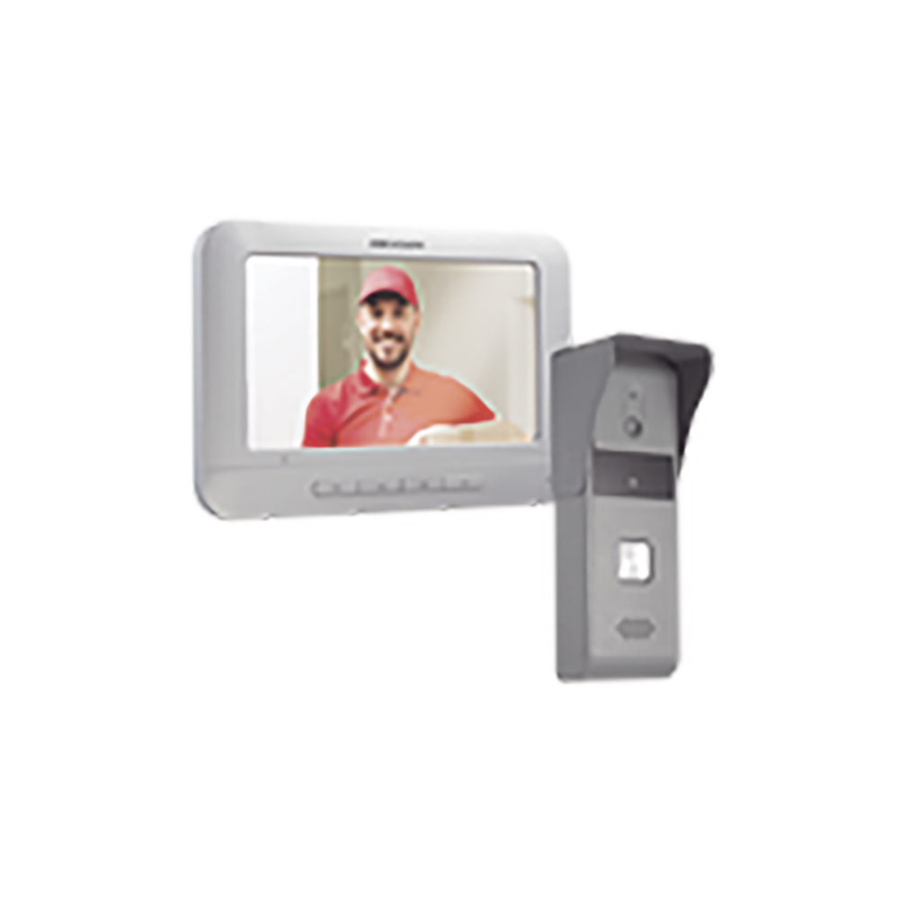 Kit de Videoportero Analógico con Pantalla LCD a Color de 7" / Frente de Calle para Exterior IP65 / Salida de Relevador