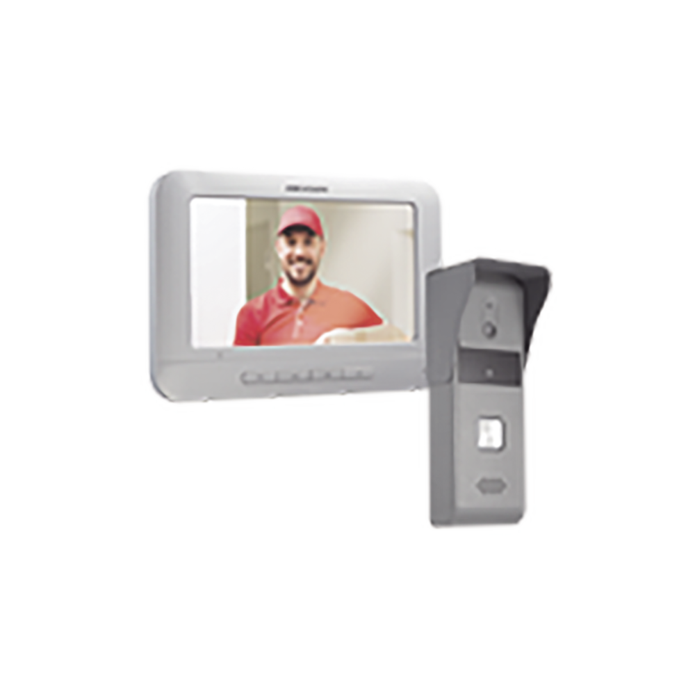 Kit de Videoportero Analógico con Pantalla LCD a Color de 7" / Frente de Calle para Exterior IP65 / Salida de Relevador