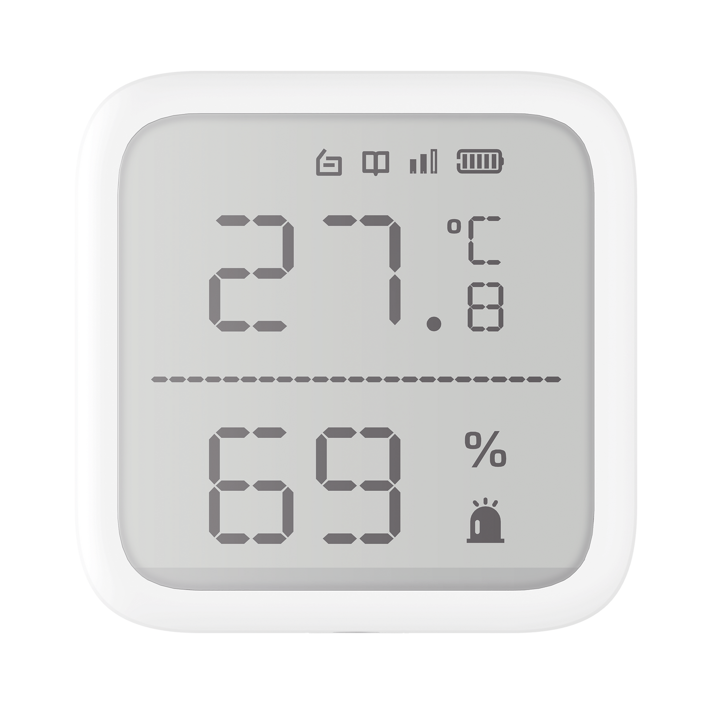 (AX PRO) Detector de Temperatura y Detector de Humedad Inalámbrico / 2.7" de Tamaño / Uso en Interior / Rango de Detección desde -35°C hasta 99°C