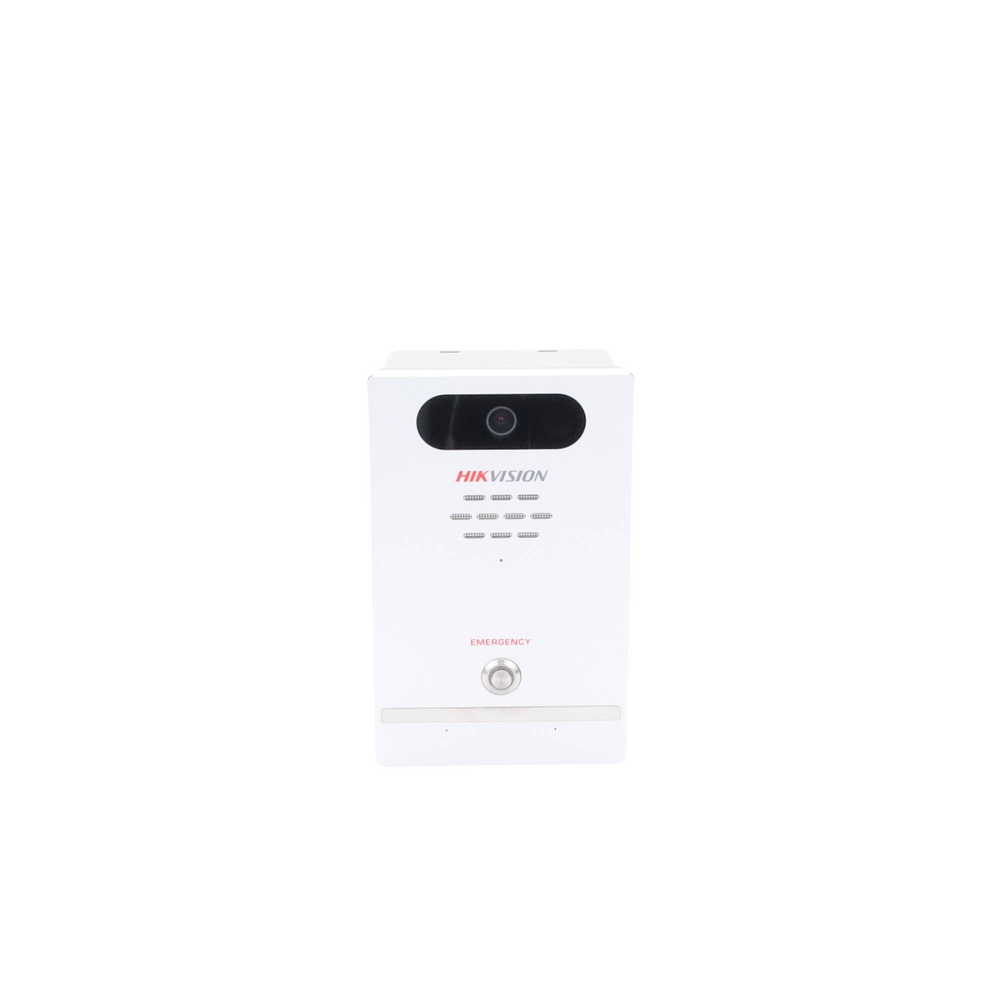 Estación de Alarma de Pánico / Cámara de 4 Megapixel / Micrófono Integrado / Exterior IP65 / Protección IK10 / PoE / 10 mts IR / Entradas y Salidas de Alarma