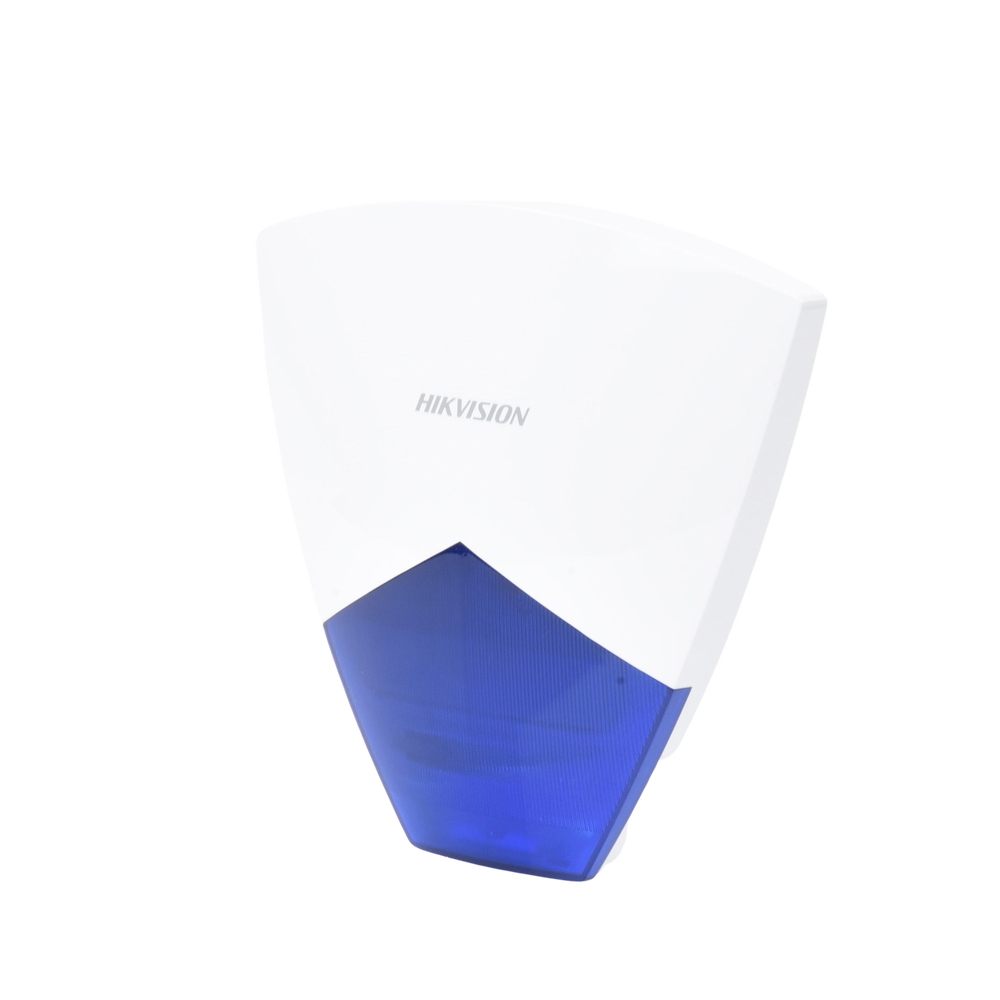 (AX HUB) Sirena Inalámbrica con Estrobo Azul para Exterior / 110 dB
