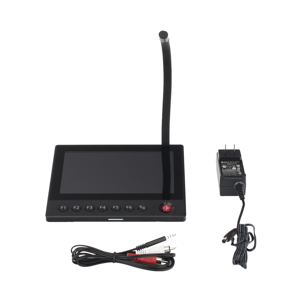 Micrófono IP | 12 VCD | Pantalla Touch 7" | Transmisión en Tiempo Real | Integración con HikCentral Professional