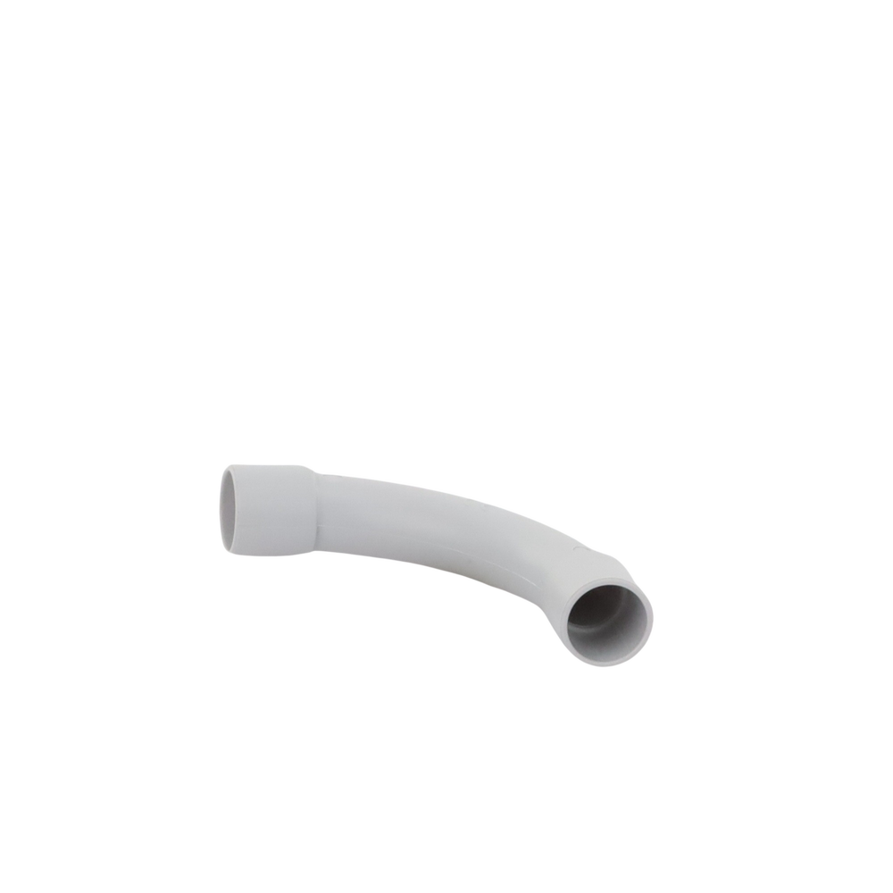 Curva de radio estrecho para tubería rígida, recomendado para cables de datos, PVC Auto-extinguible, de 16 mm