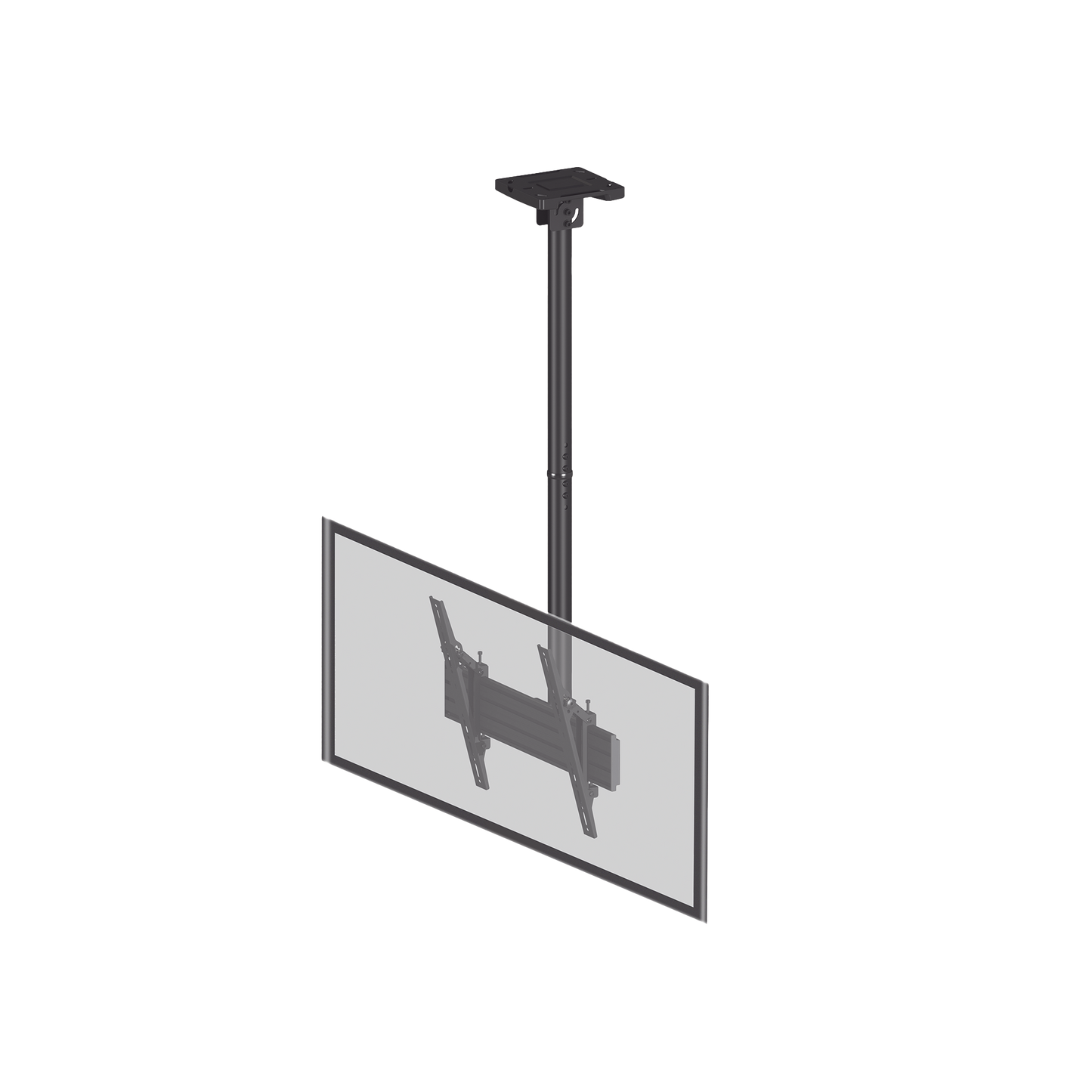Montaje de Techo para Pantallas de 32"- 75I"| VESA 100 X 100 HASTA 400 X 400| Capacidad Máxima de Carga 50Kg