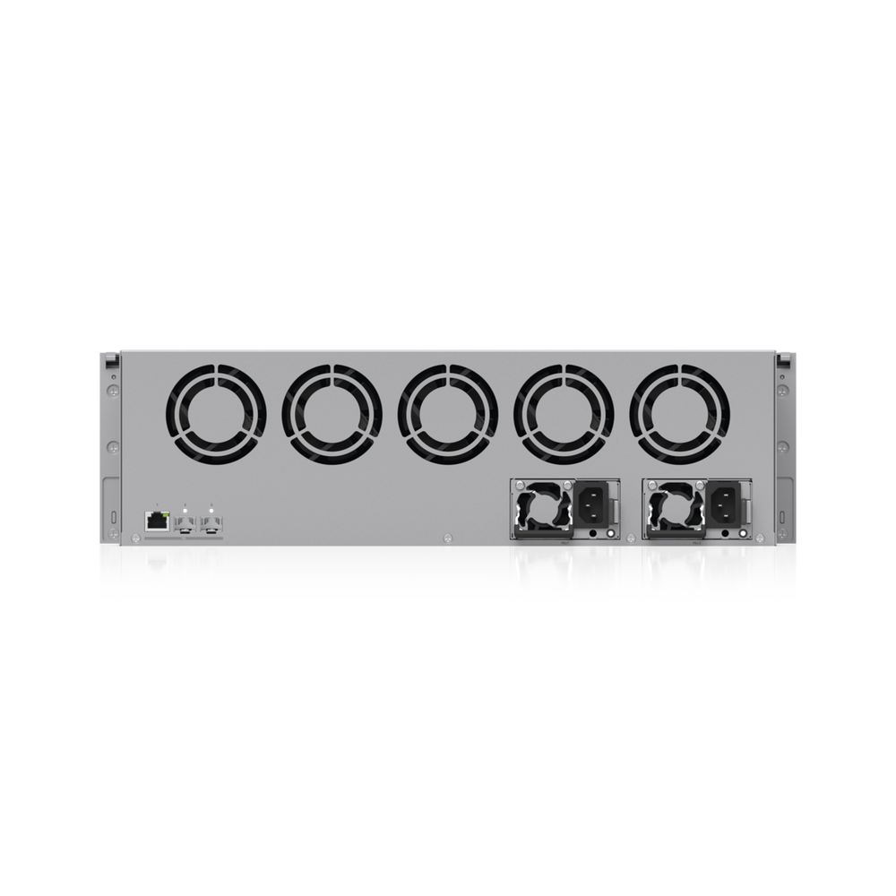 ENVR UniFi Enterprise con Soporte para hasta 210 Cámaras HD, 140 Cámaras 2K o 70 Cámaras 4K, con UniFi Protect & Access, 1 Puerto RJ45 10G, 2 Puertos SFP+ 10G y 16 Bahías para Discos Duros