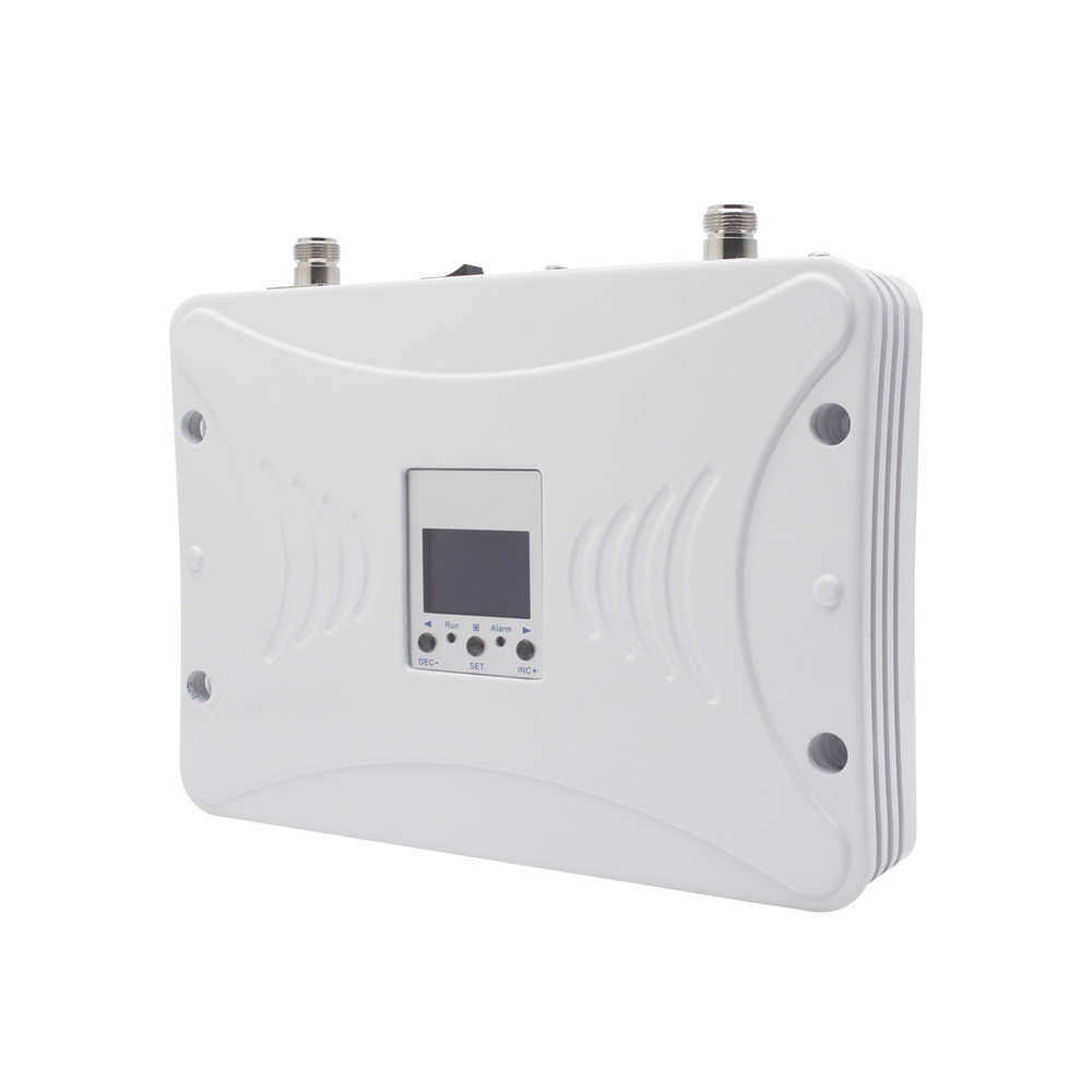 Kit Amplificador de Señal Celular 2G, 3G y 4G / Mejora llamadas convencionales y VoLTE / Amplifica señal de TELCEL, AT&T y MOVISTAR / Cubre hasta 300 m² con una antena y hasta 900 m² con 3 antenas.