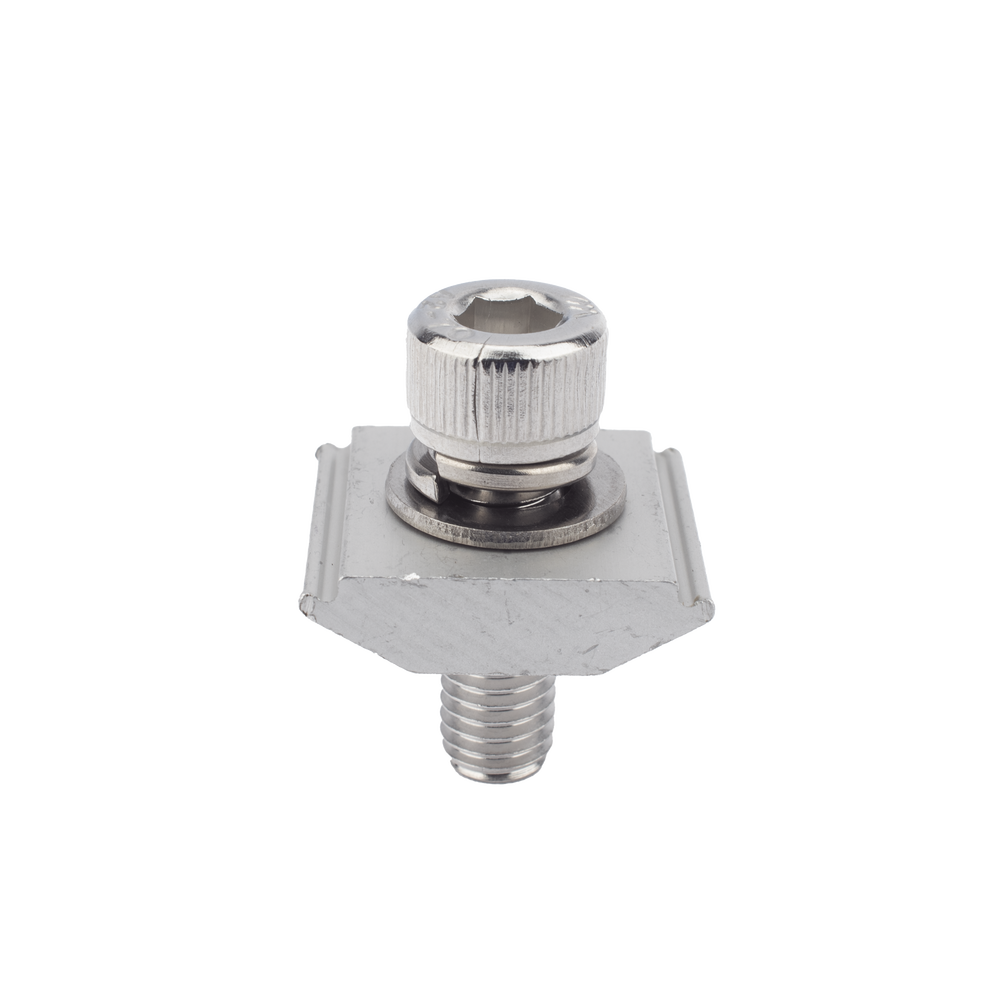 Conector N con tornillo para fijación en riel 5 y 8