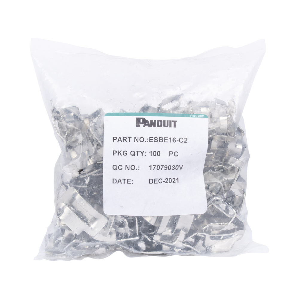 Hebillas PanSteel™ de Acero Inoxidable 201, Para Uso con Fleje ESW16T76-CR2 de 5/8, Paquete de 100pz