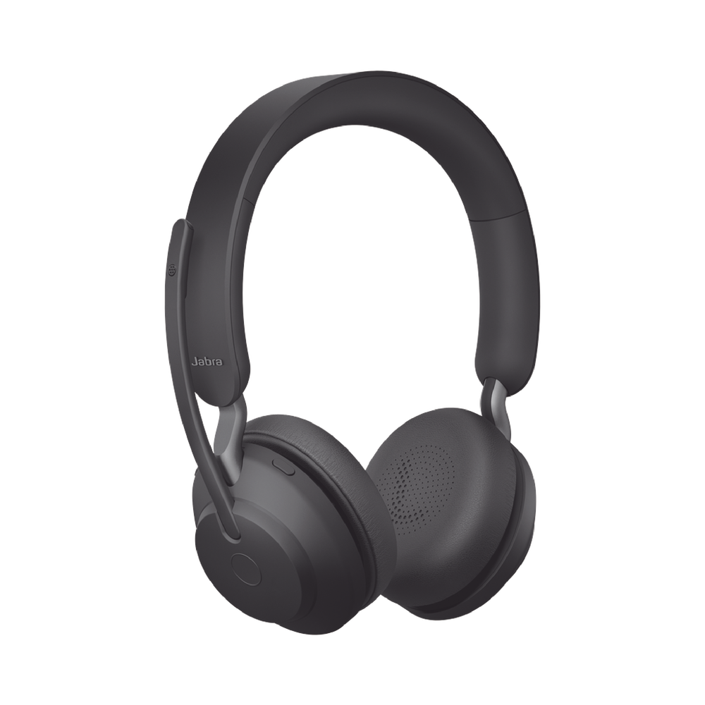 Jabra Evolve2 65, Auricular stereo versión UC con aislamiento de ruido activa, dongle USB-A indicador de ocupado (Busylight) (26599-989-999)