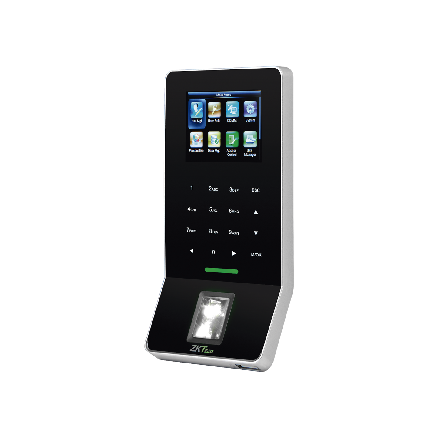Lector Biométrico de Huella / PROXIMIDAD / 3000 Huellas / 5,000 Tarjetas / ADMS Gratis / WiFi / Teclado táctil / Estético / Soporta DDNS con BIOTIMEPRO