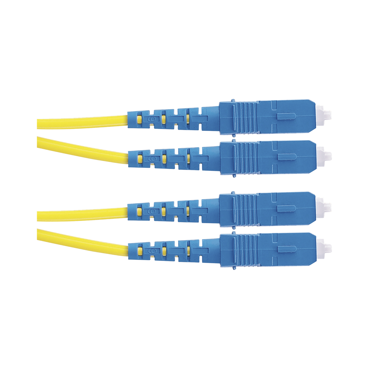 Jumper de Fibra Optica Monomodo 9/125 OS2, SC-SC Duplex, OFNR (Riser), Color Amarillo, 2 Metros (6.56 Pies)
