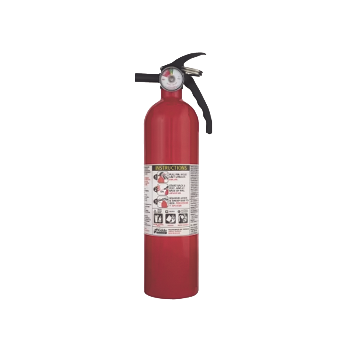 Extintor Desechable de Polvo Químico Seco �?? Fuegos Clase A, B y C�?? Soporte Metalico �?? Pieza de 2.5 lb