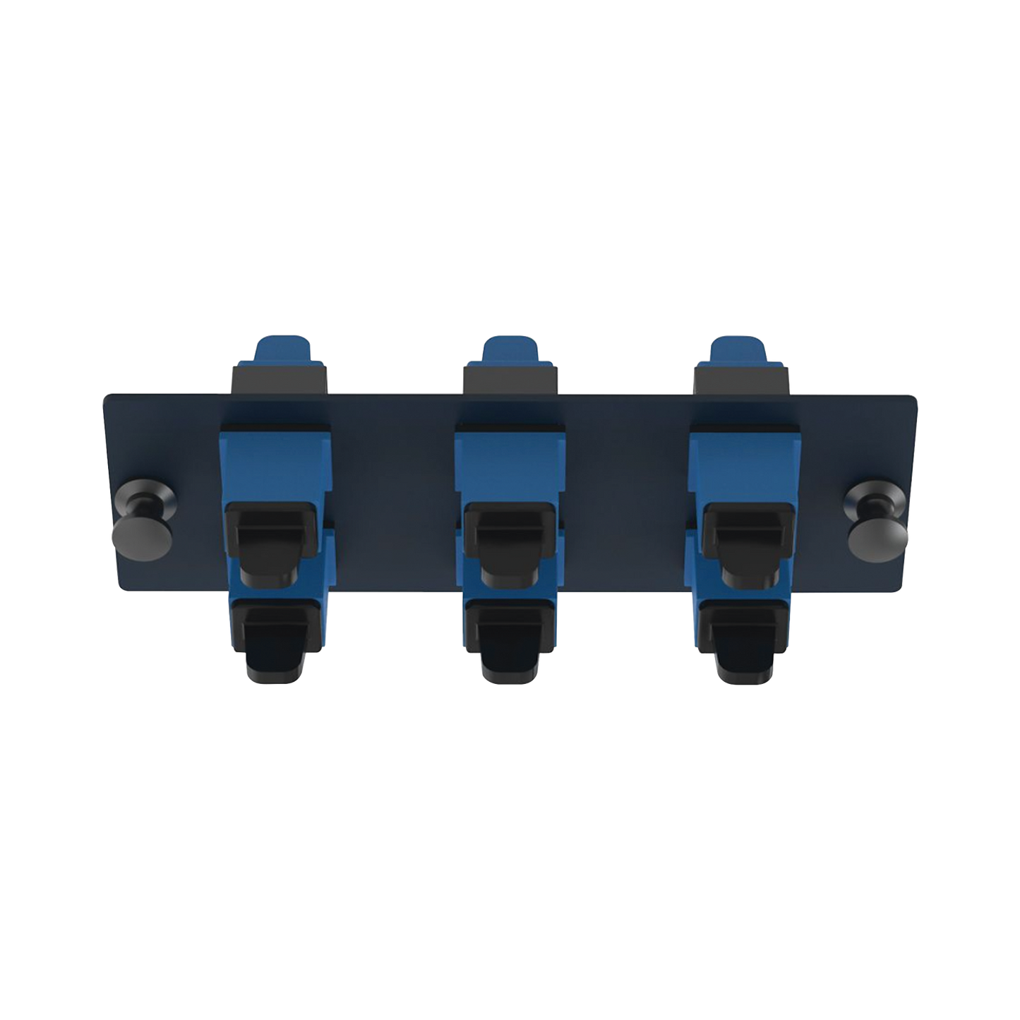 Placa Acopladora de Fibra Optica FAP, Con 6 Conectores SC Simplex (6 Fibras), Para Fibra Monomodo OS1/OS2, Color Azul