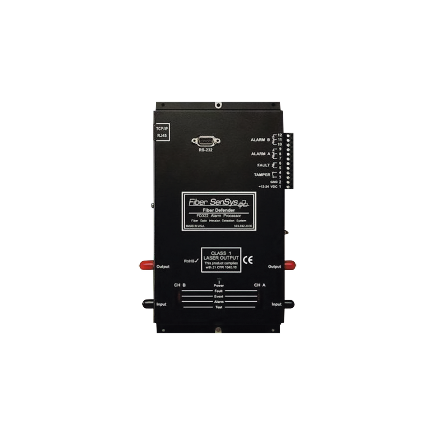 Sensor de Seguridad Perimetral de 1 Zona/Detección por Fibra Óptica Sensitiva/ 0 a 5 Km de protección