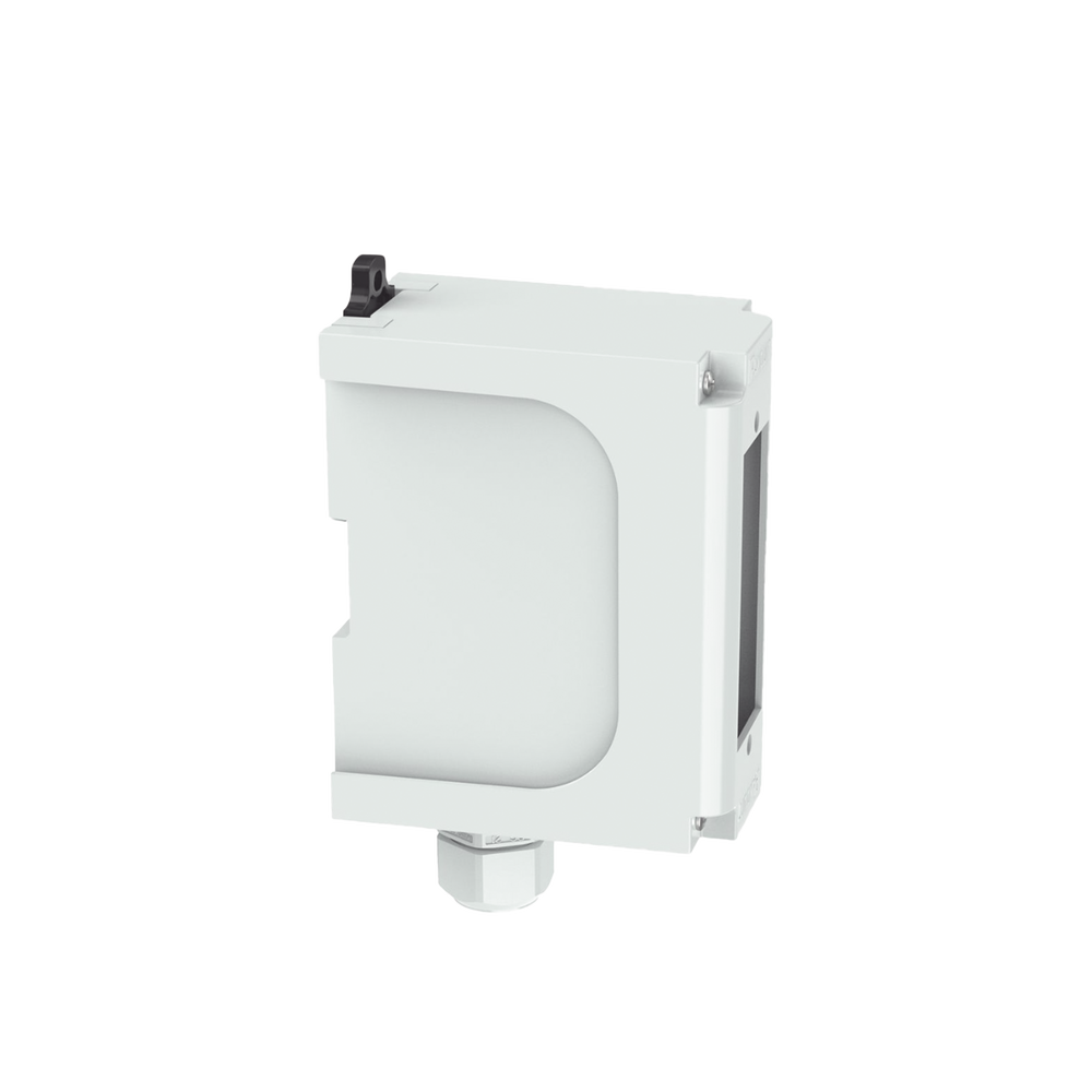 Panel de Parcheo Modular para Fibra Óptica, de Instalación en Riel DIN Estándar de 35 mm (1.38 pulgadas), Acepta Una Placa Acopladora FAP, Color Gris
