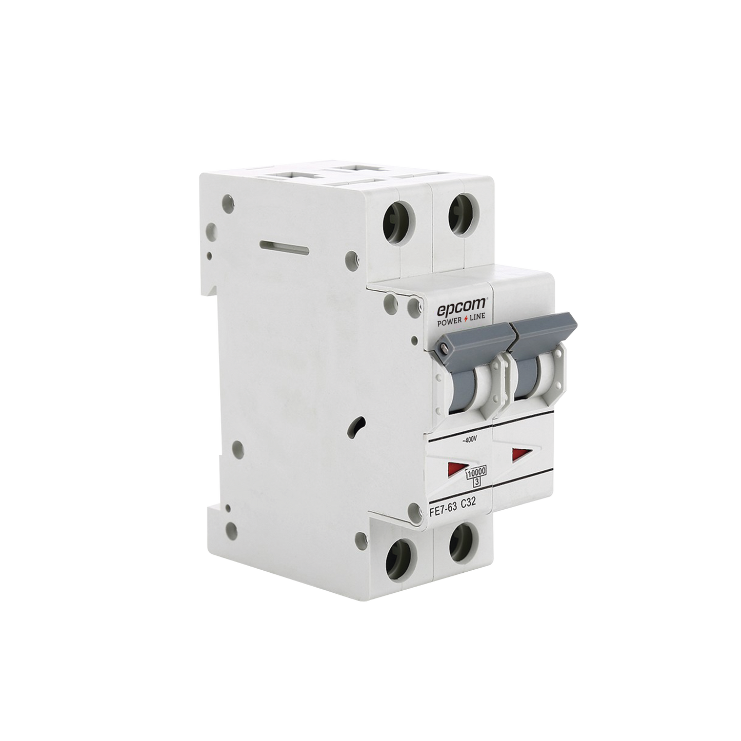 Protección Térmica/ Interruptor 2P, 32A, Corriente Alterna 400 V CA para Aplicación Fotovoltaica Montaje Riel DIN