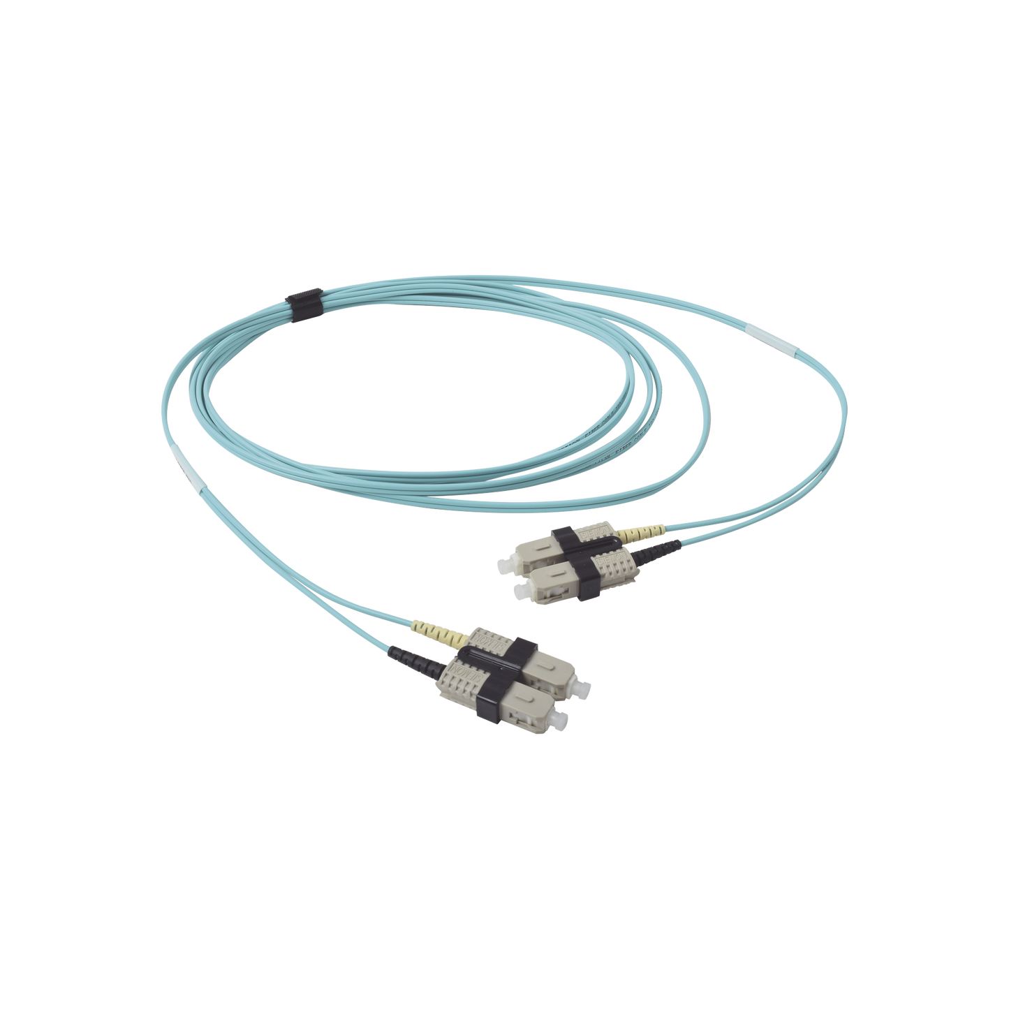 Jumper de Fibra �ptica Multimodo 50/125 OM3 XGLO, SC-SC Duplex, OFNR, Color Aqua, 3 Metros (9.84 Pies)