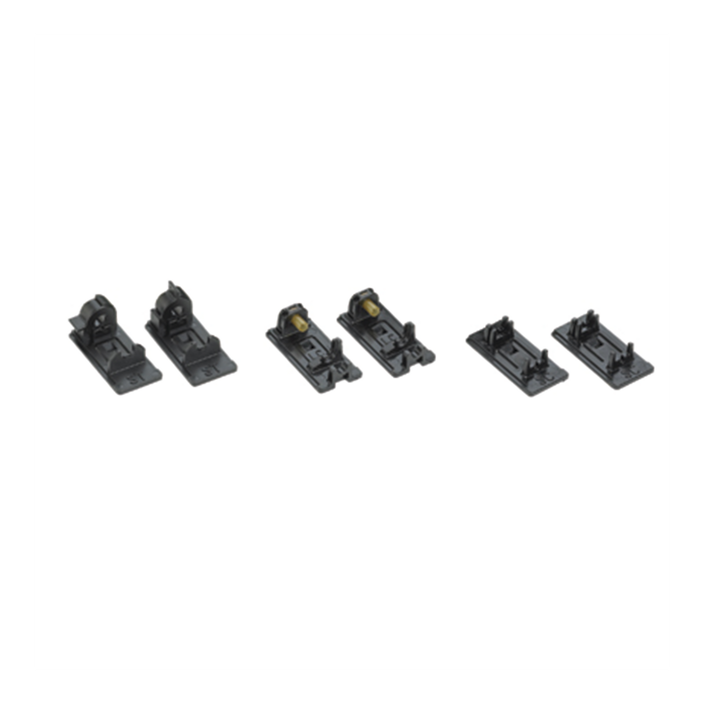 Soporte Para Terminaci�n de Conectores LC Pre-Pulidos Opticam, Con Tubo de Alineaci�n, Color Negro