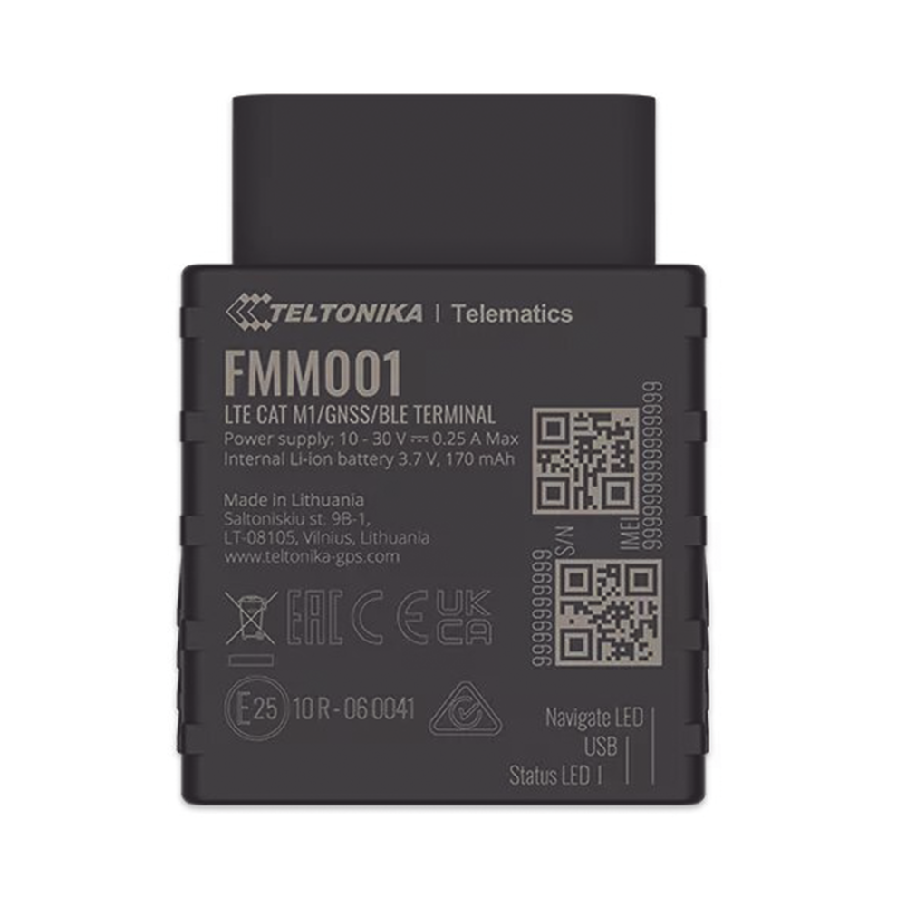Eficiente rastreador vehicular 4G LTE CAT M1 OBD II