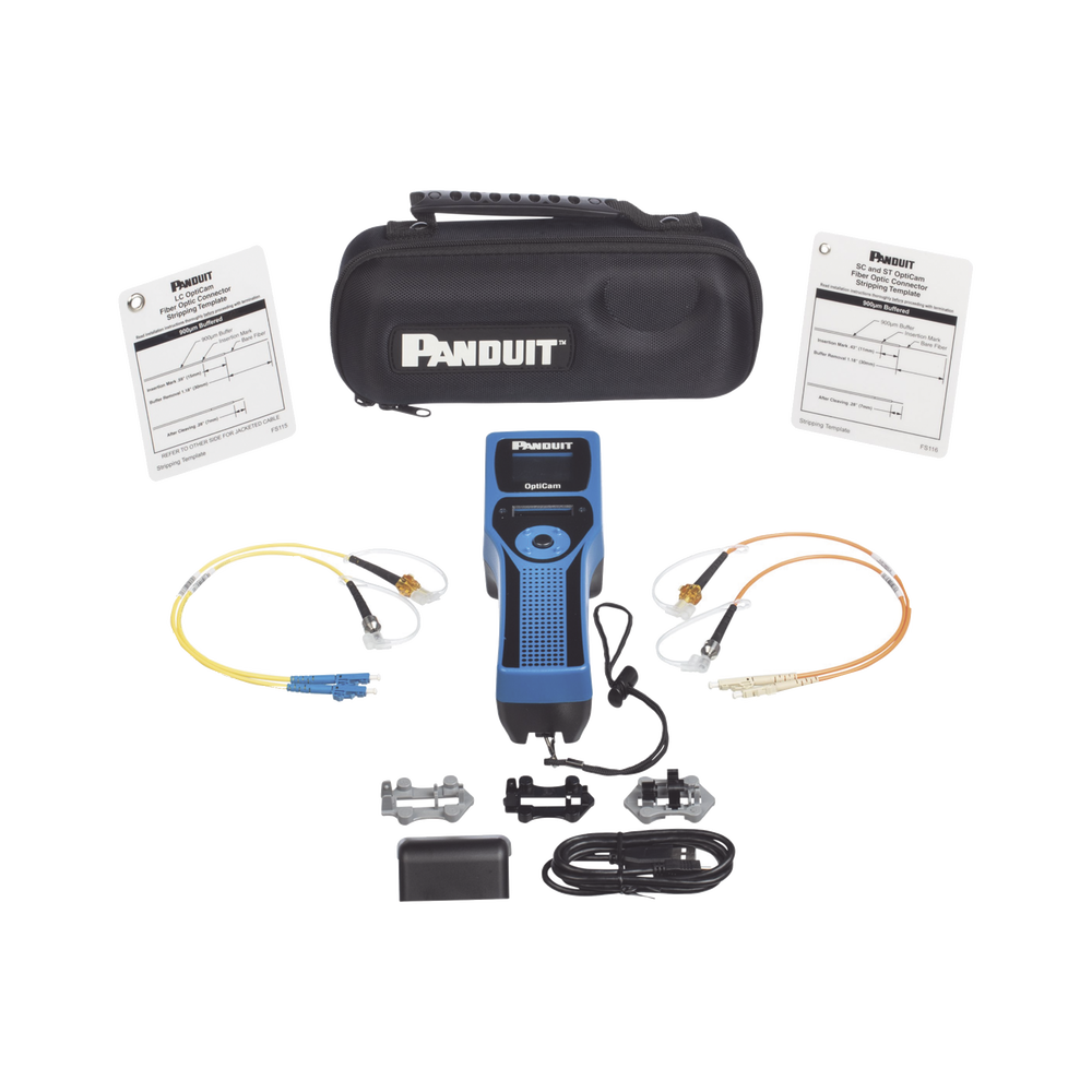 Kit Completo de Herramienta OCTT Opticam 2 de Panduit, para Terminaci�n de Conectores Pre-Pulidos LC, SC o ST, Incluye Desforradora y Cleaver