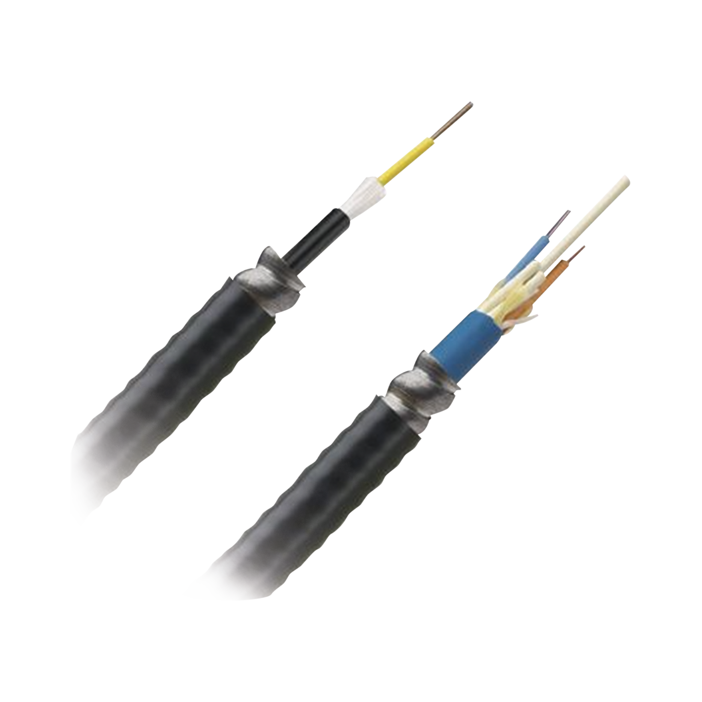 Cable de Fibra Óptica de 12 Hilos, Multimodo OM4 50/125 Optimizada, Interior/Exterior, Armada, Loose Tube 250um, OFCR (Riser), Precio Por Metro