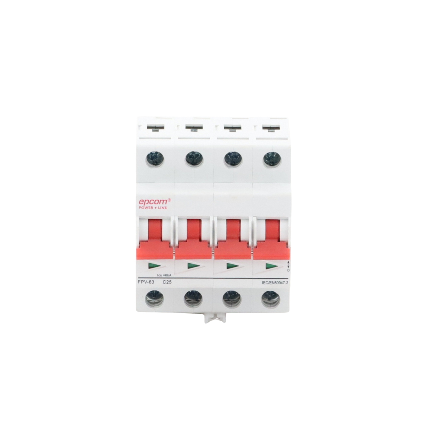 Protección Térmica/ Interruptor 4P, 25A, Corriente Directa 1000 Vcc para Aplicación Fotovoltaica Montaje Riel DIN