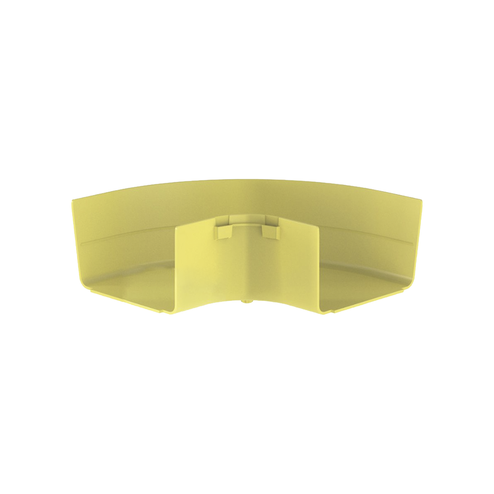 Ángulo Recto a 90º Horizontal, Para Canaletas FiberRunner™ 6X4, Color Amarillo