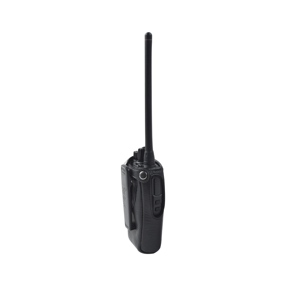 Funda Reforzada de Piel con correas para IC-F1000D/01, IC-F2000D/01 u IC-F2000D/12.