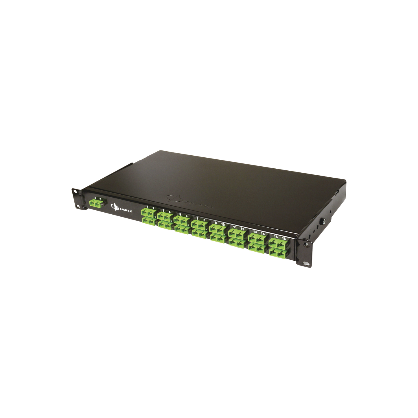 Splitter PON Tipo Panel de 1X32, con Conectores SCU de Entrada y SCU de Salida, 1UR, Color Negro