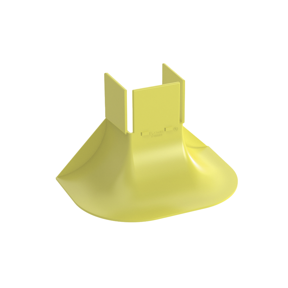 Accesorio de Control de Radio de Curvatura, Para Bajadas de Cable con Canaletas FiberRunner 2x2, Color Amarillo