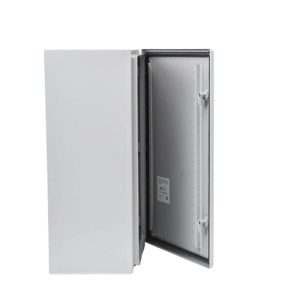 Gabinete de Acero, Nema 4 -IP 66 de 40 x 60 x 25 cm con Platina y certificado UL.