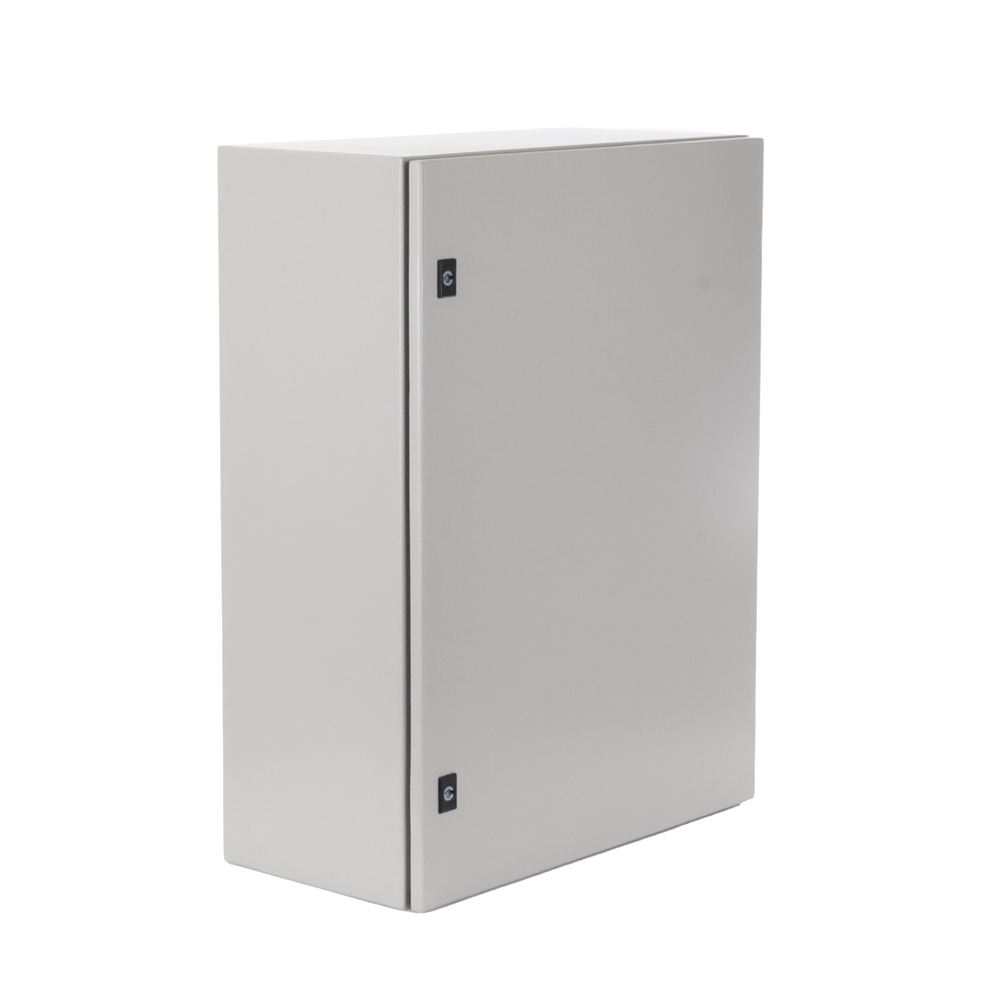 Gabinete de Acero, Nema 4 -IP 65 de 60 x 80 x 30 cm con Platina.