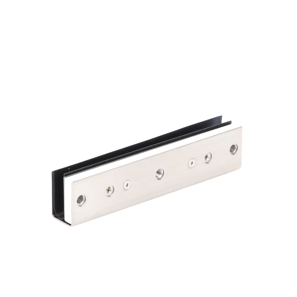 Montaje en "U" para Puertas de Vidrio /1/2" de Grosor/ Uso con chapas de 600 y 750 lbs / Ajuste por Opresores