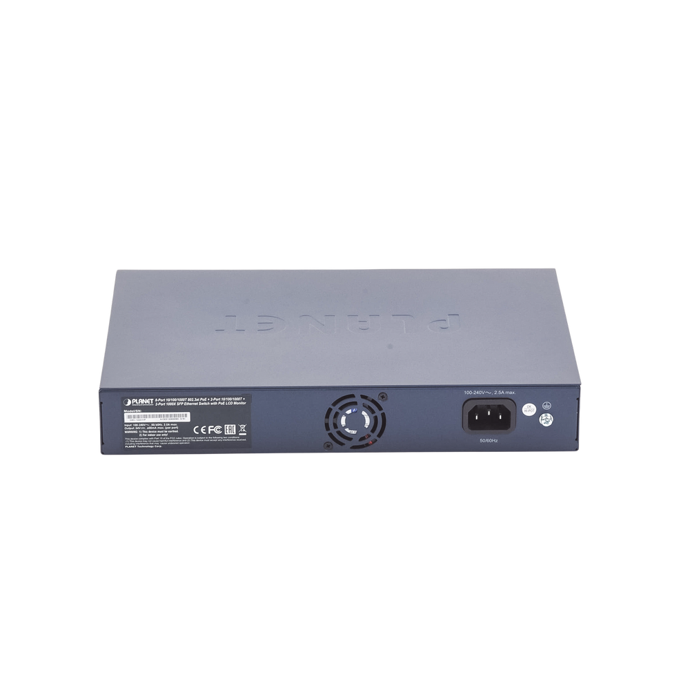 Switch No Administrable 8 Puertos Gigabit con Modo Extender a 250 m, 2 Puertos Uplink 10/100/1000 Mbps, 2 Puertos SFP