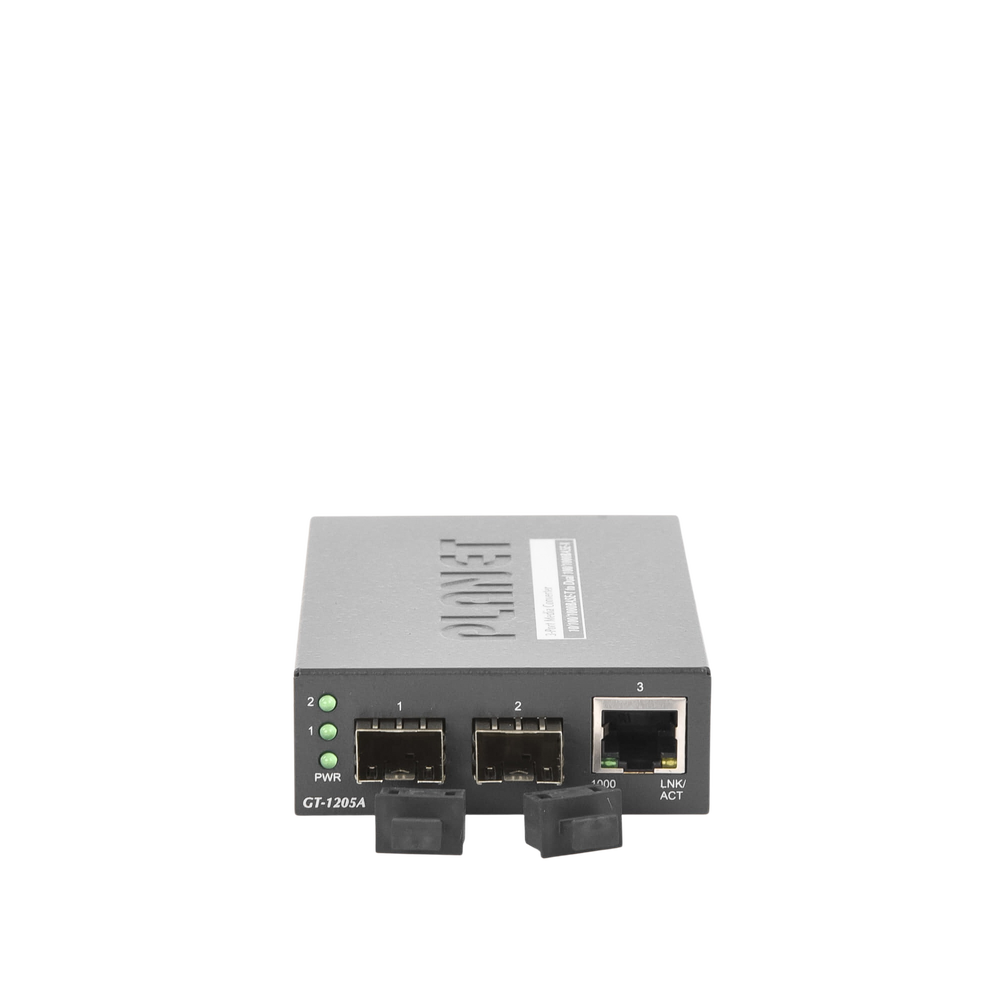 Convertidor de Medios con Doble Puerto SFP 1000BASE-FX/SX/LX y Puerto Ethernet 1000Base-T
