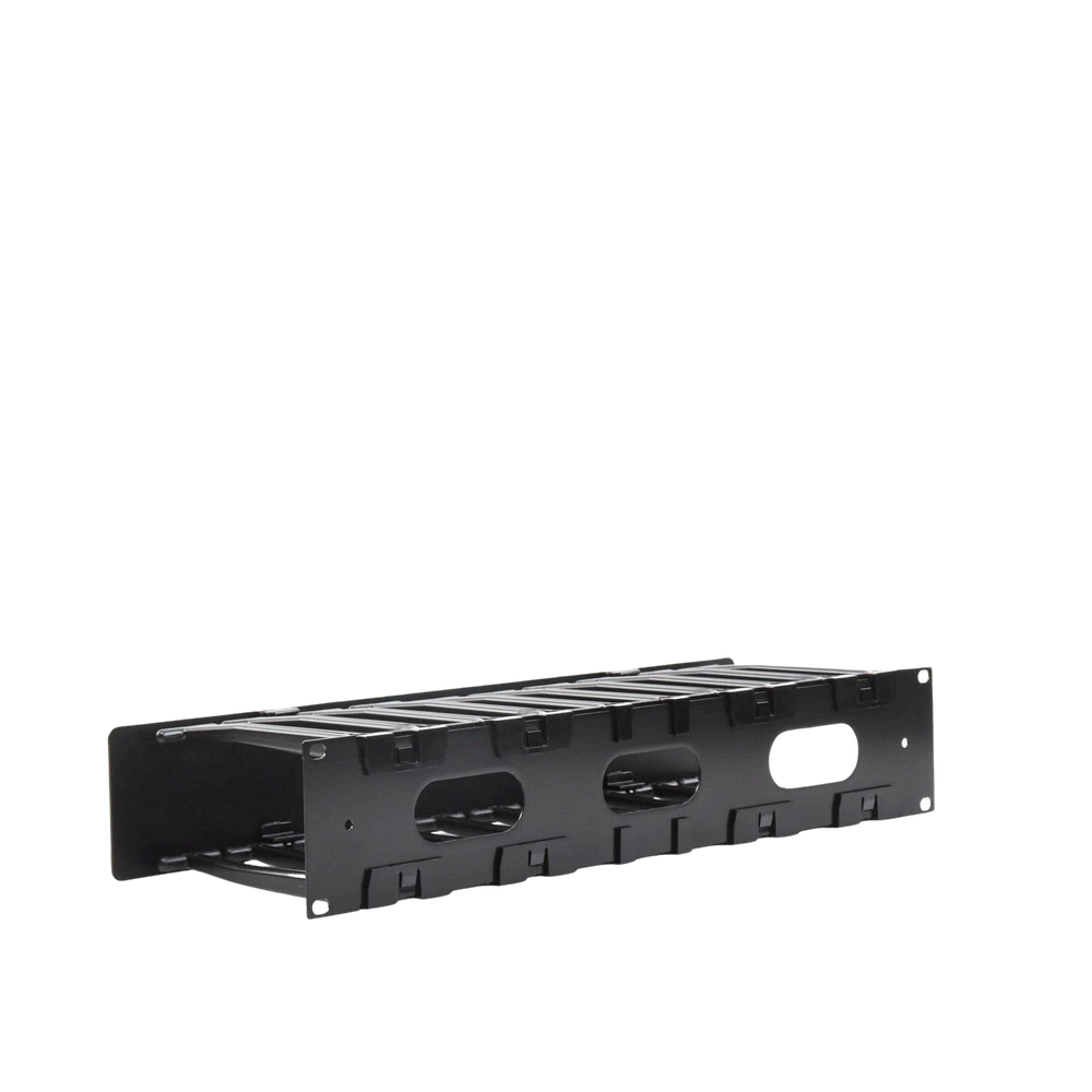 Organizador de Cable Horizontal RouteIT, Sencillo, Para Rack de 19in, 6in de profundidad, 2UR