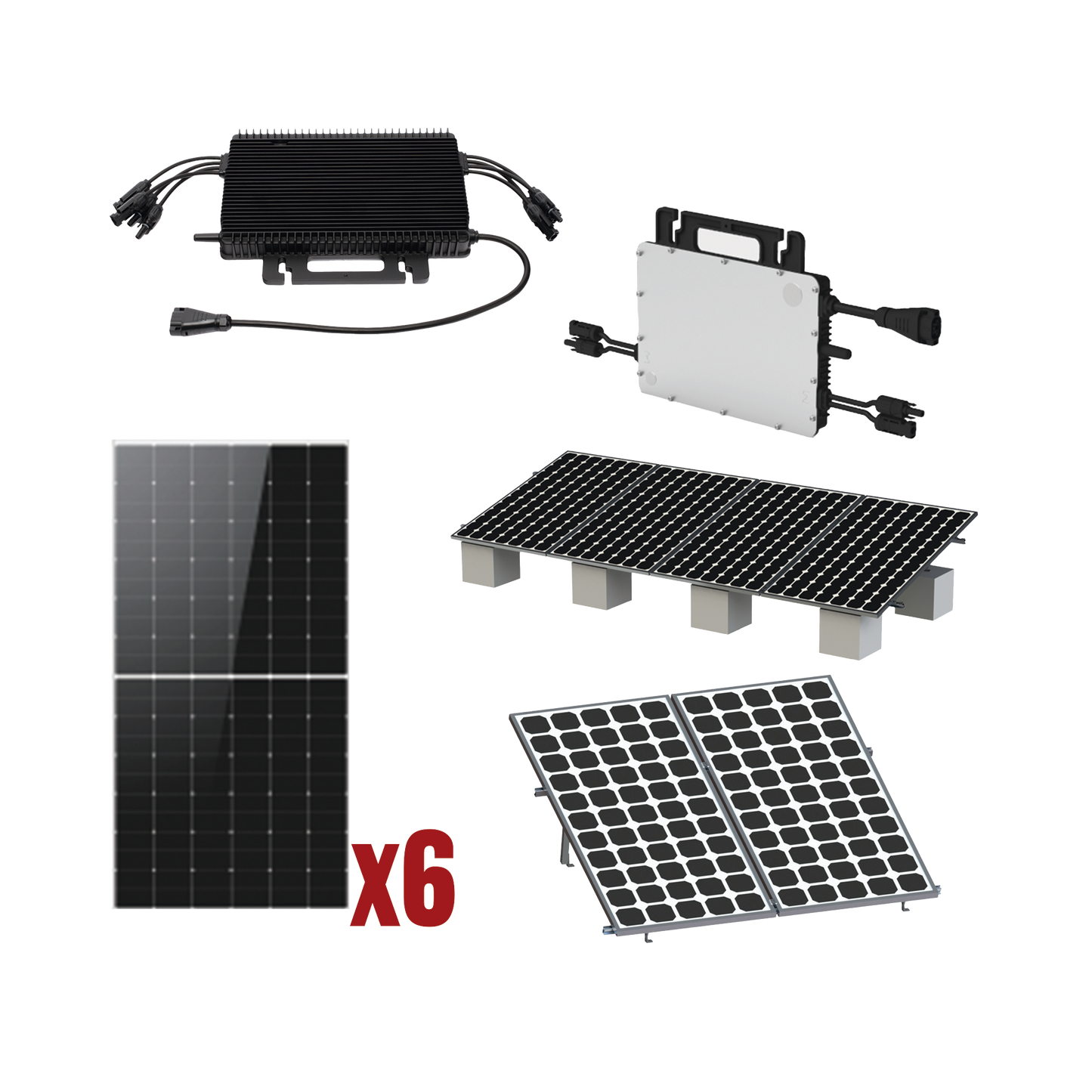 Kit Solar Interconexion / 3kW 220Vca / Microinversores HOYMILES / Montaje Incluido