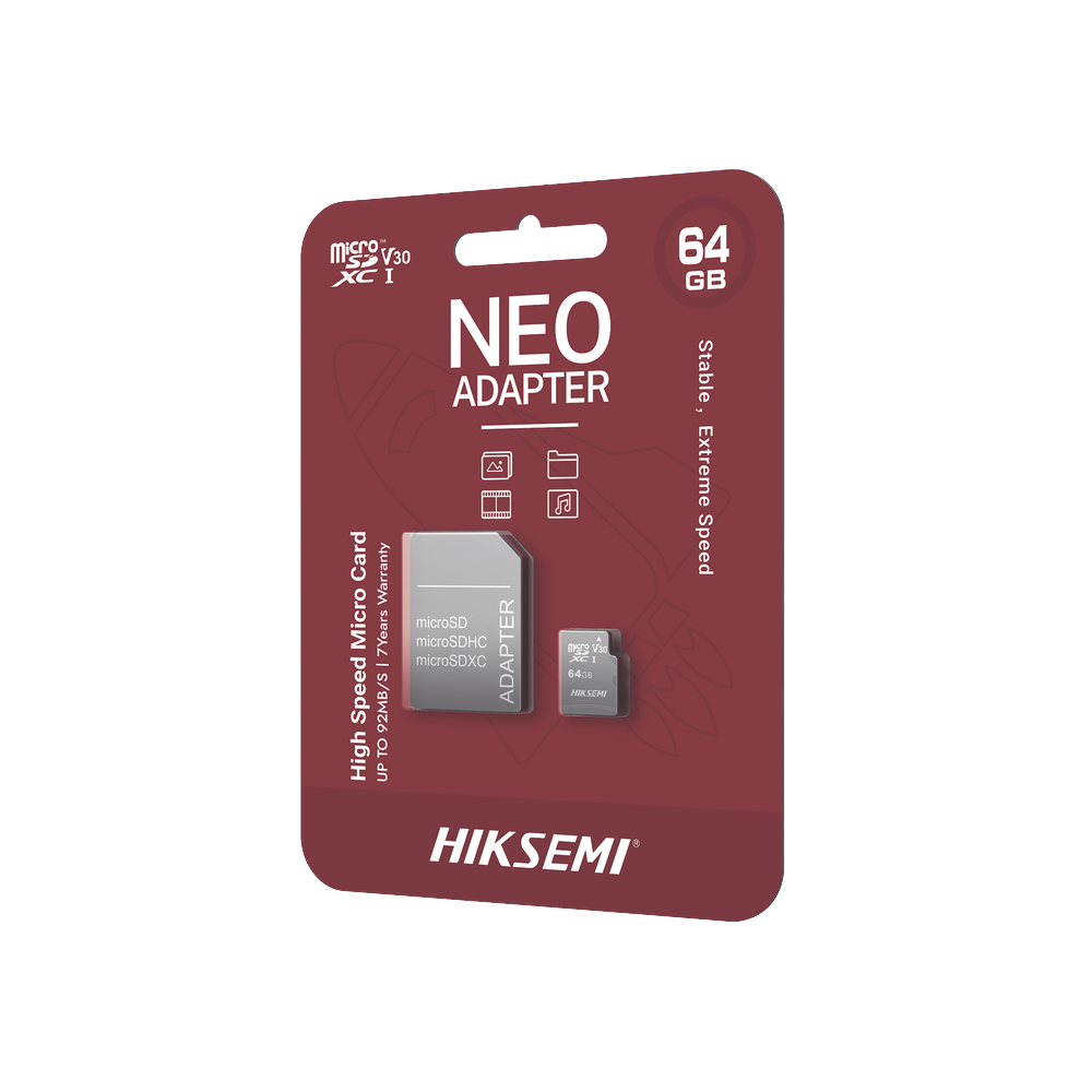 Memoria microSD con Adaptador Ideal para Celular o Tablet / 64 GB / Multipropósito