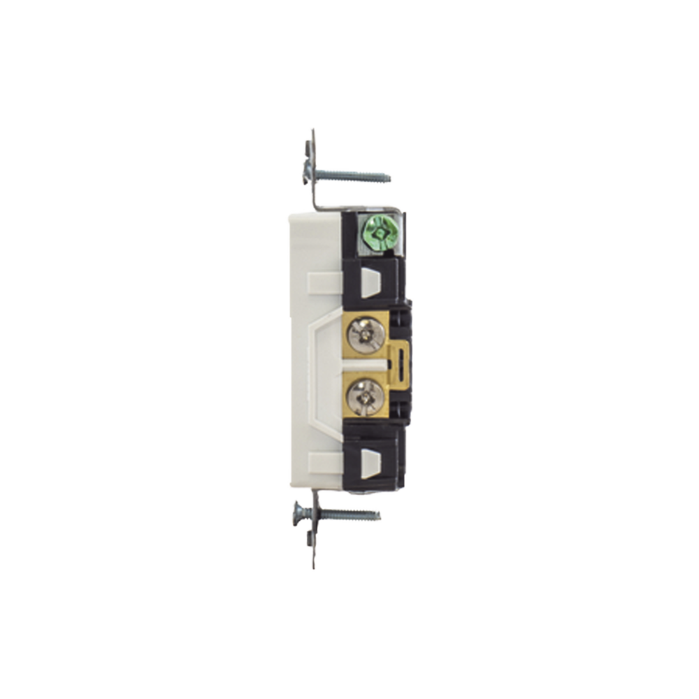 Contacto Duplex Decorador 20 A 125V / Resistente a manipulaciones / 2 Polos 3 Hilos/ Nema 5-20 R / Color Blanco / Grado Industrial.