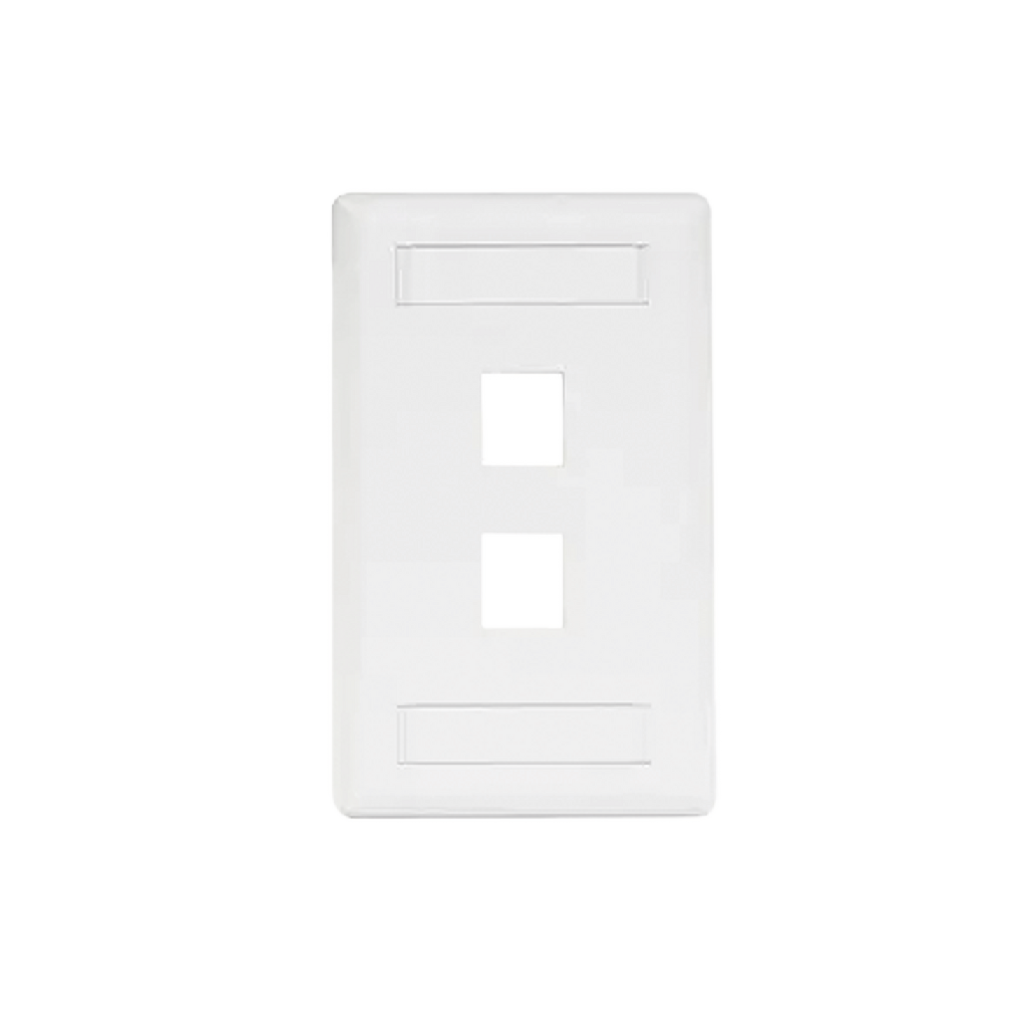 Placa Frontal para 2 Puertos Teléfono/Datos/Multimedia/ Color Blanco