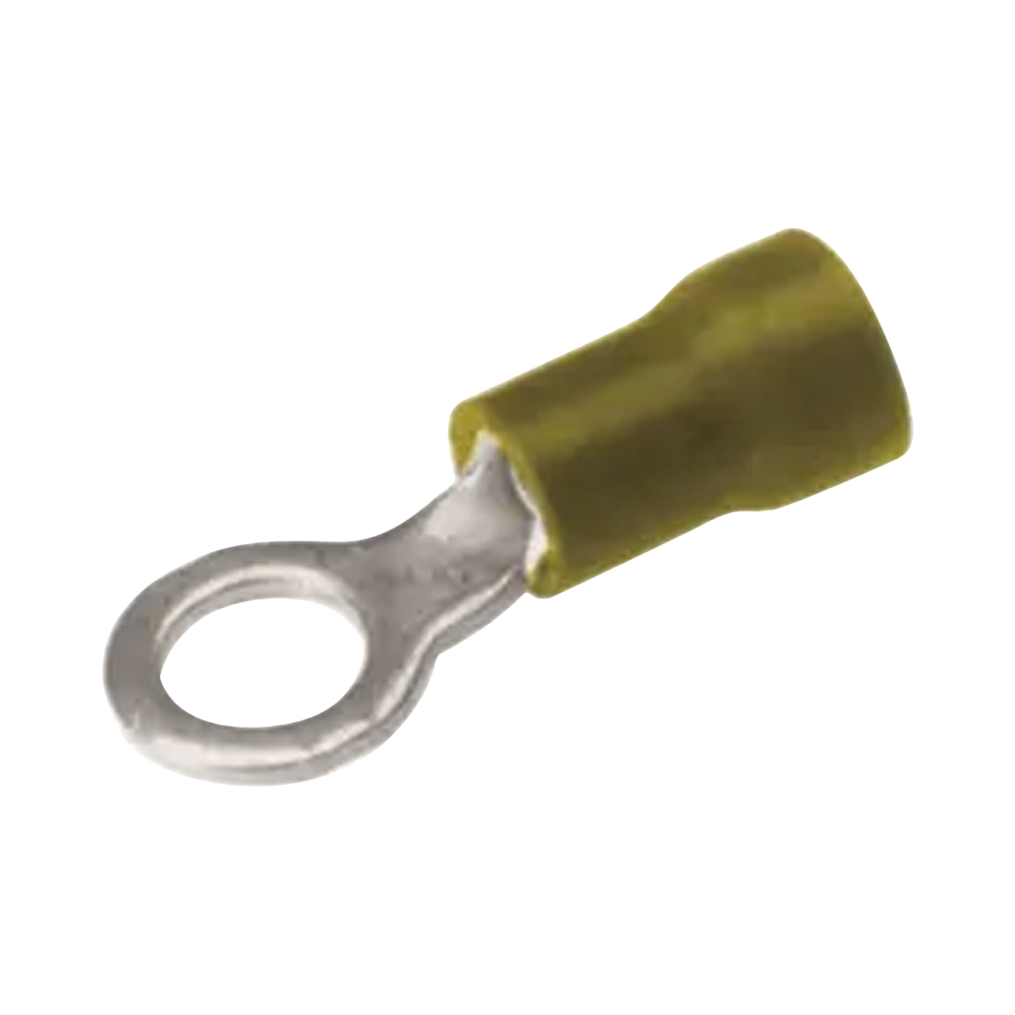 Zapata Terminal de Ojillo para Tornillo 3/16 in (5 mm) calibre 12-10 AWG con aislamiento de vinilo.