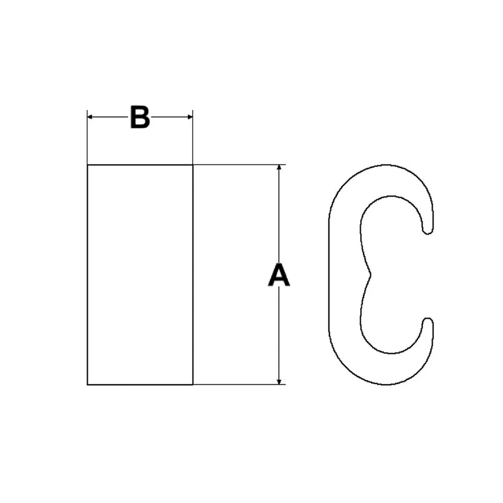 Conector Mecánico tipo YGHC-C, compresión en forma C para calibre mínimo 1 tre- 2/0 tre y conductor máximo 6 sol - 2 tre.
