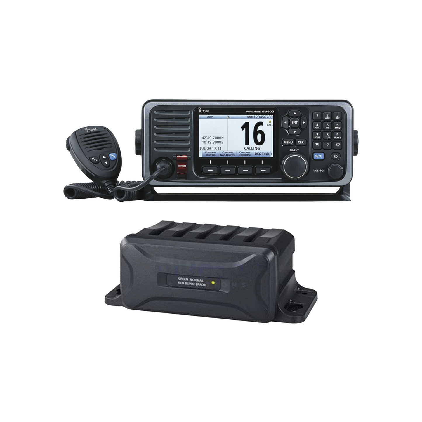 Radiotelefono VHF GMDSS / GM600 / Cumplimiento SOLAS / Integracion con MF/HF GM800 / Estacion GMDSS VHF-MF-HF Completa