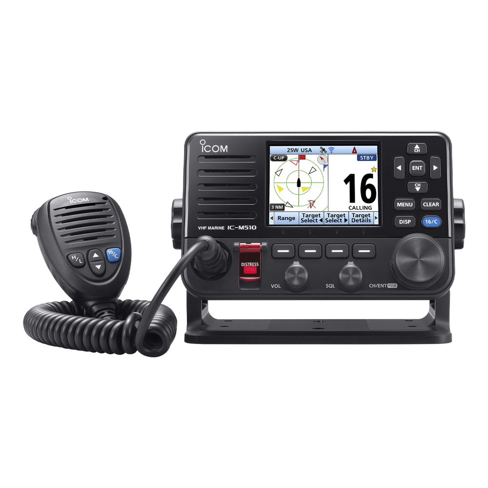 Radio VHF Marino Clase D / DSC / WLAN / IP68 / GNSS / 25 W / Pantalla Color TFT / COMMANDMIC 7 Versión sin AIS