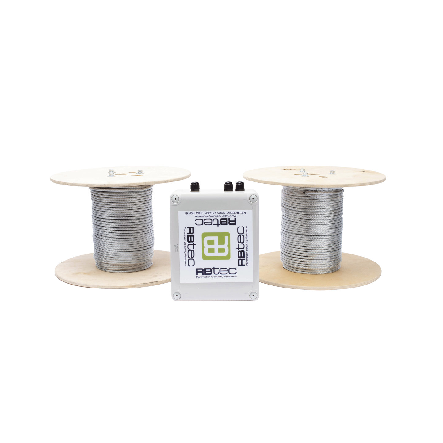 Kit de Cable Sensor Perimetral Para Cercas Ciclonicas IRONCLAD/ 305 METROS / 2 ZONAS; 152 METROS POR ZONA / Sin Falsas Alarmas por Viento / TODO Incluido TARJETA LPU400/ Calibración por Software