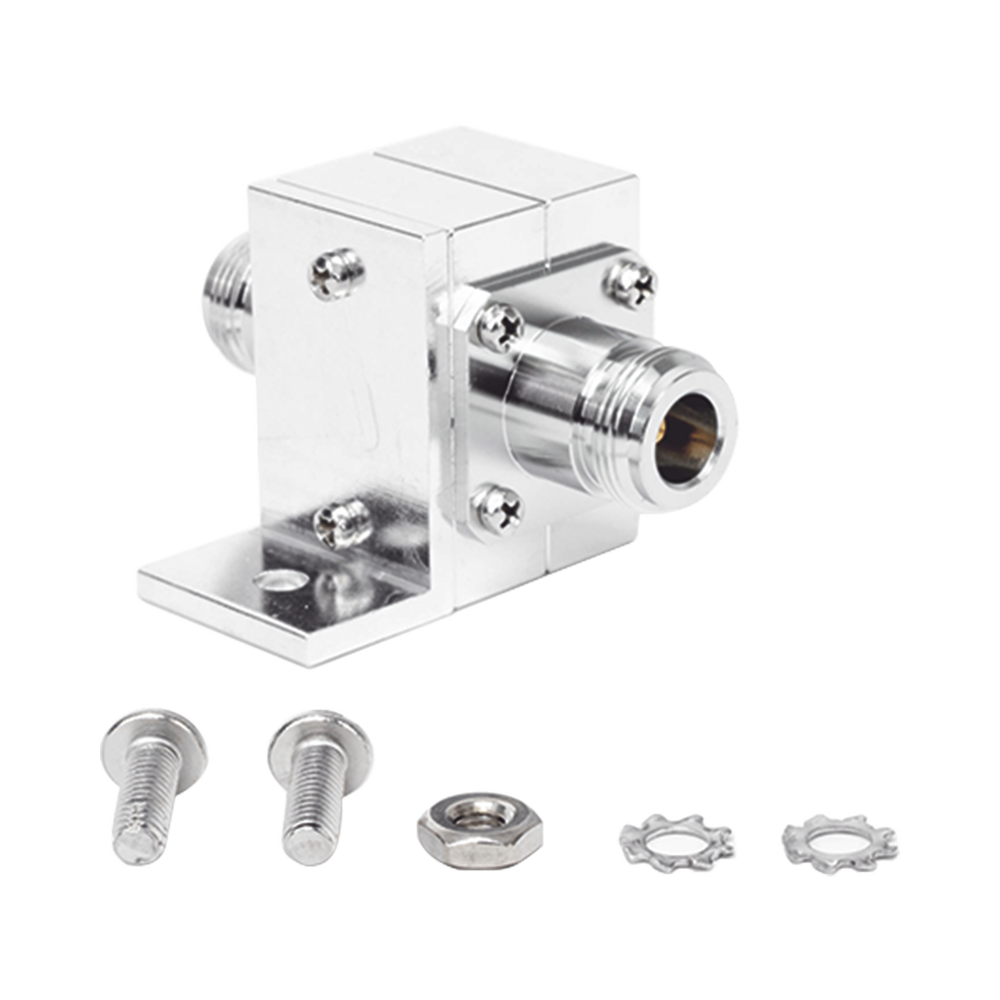 Protector Coaxial RF / 125-1000 MHz / 50 Ω / Conectores N Hembra / Ceja Lateral / 50 kA