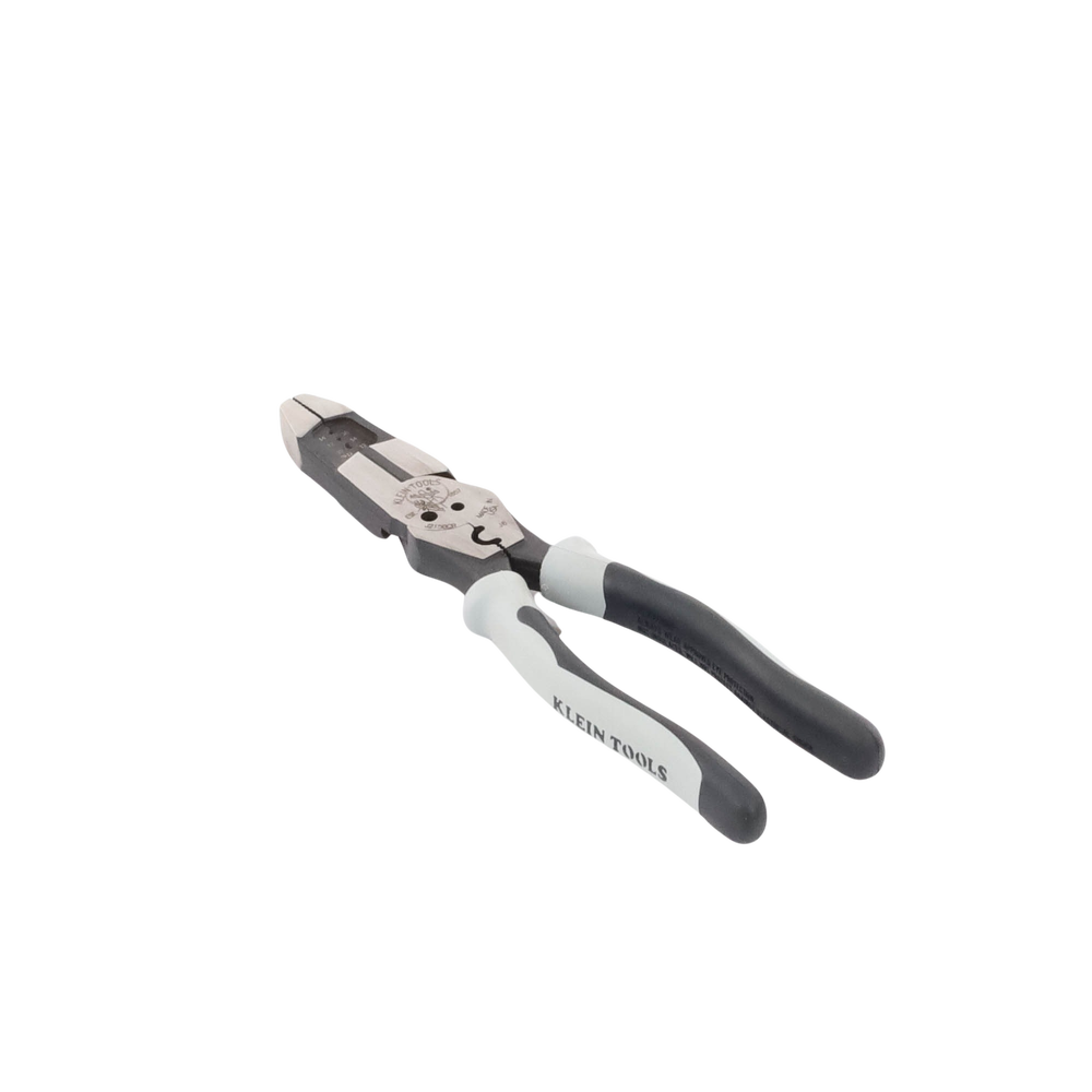 Pinza Híbrida con Ponchadora de 8". Pela Cable Sólido de 10-14 AWG y Cable Trenzado de 12-16 AWG