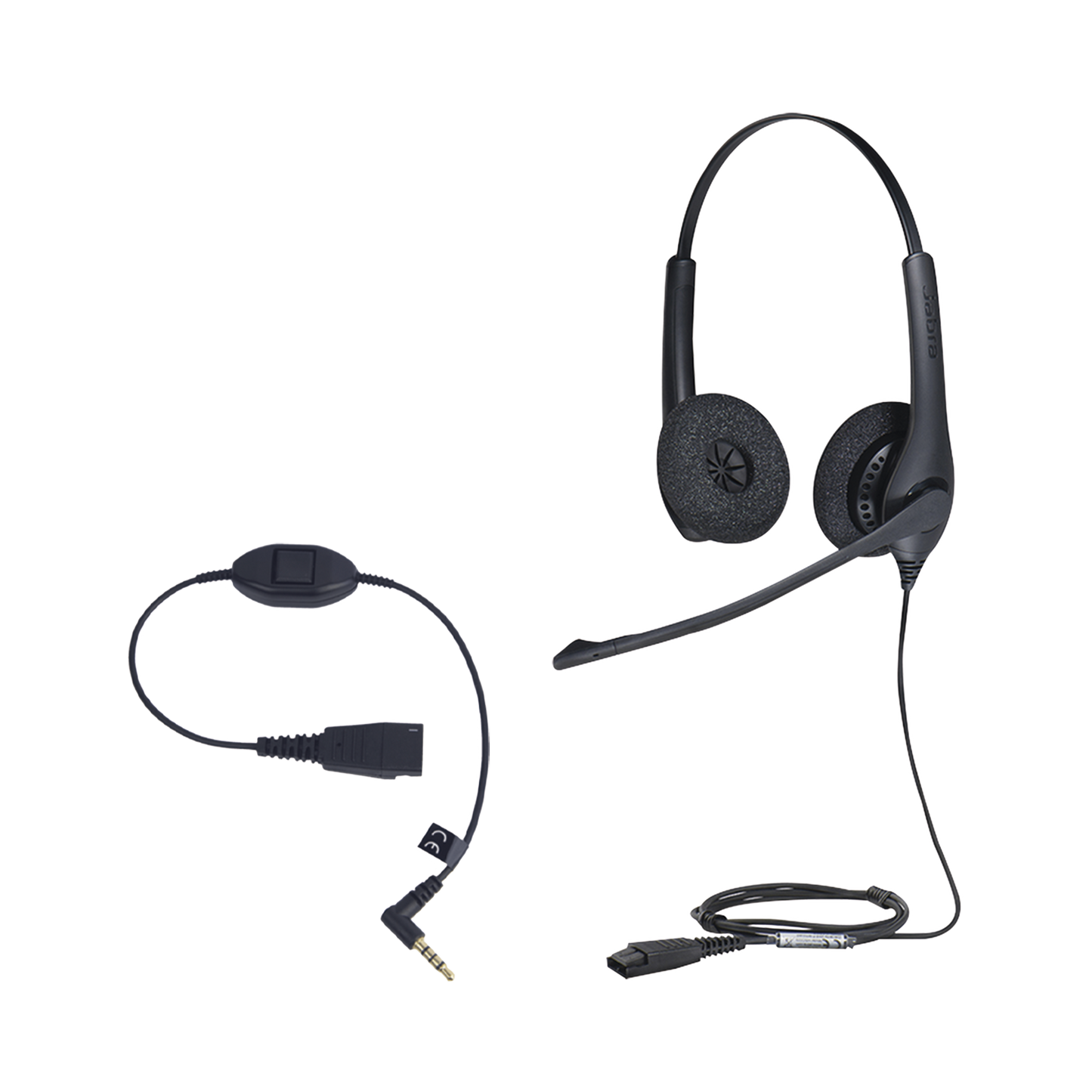 KIT, Diadema con cancelación de ruido, con accesorio para conexiones 3.5mm Incluye modelos BIZ-1500-DUO-QD y MOBILE-QD-35MM-S