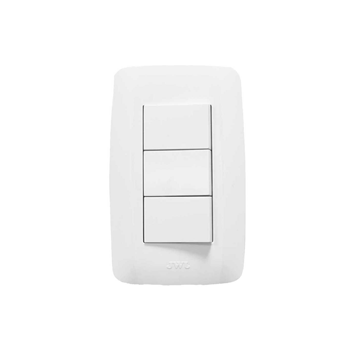 Placa con 3 Interruptores Sencillos/ 127 V ~60 HZ 10 A / 1 Modulo.
