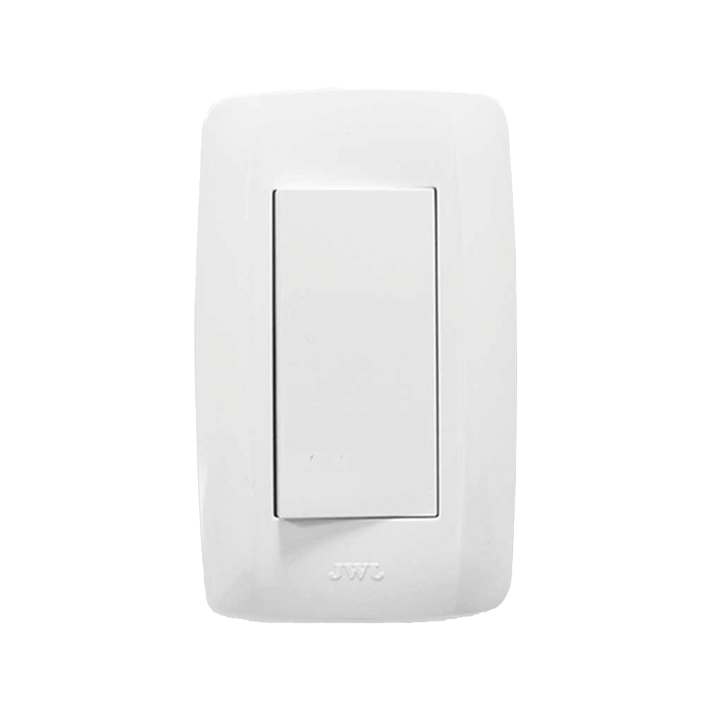 Placa con Interruptor sencillo 10 A/ 127 V CA ~ 60 Hz / Color Blanco.